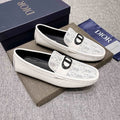 Dior Men's Patterned Vamp Loafers