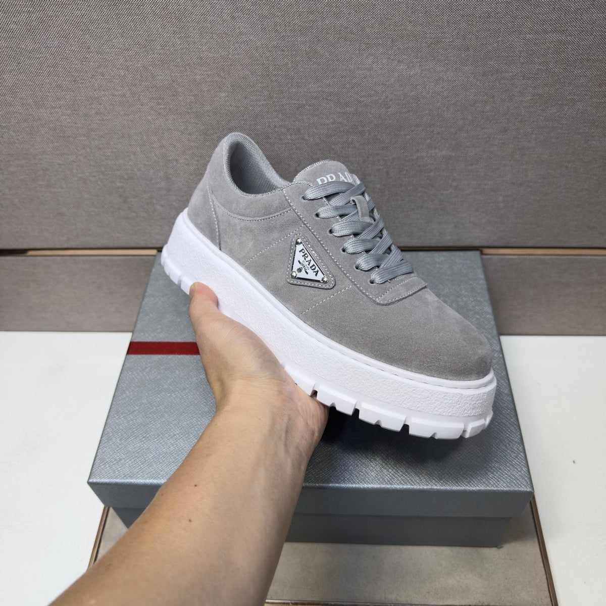 Prada Men's Paneled Chunky-Sole Sneakers