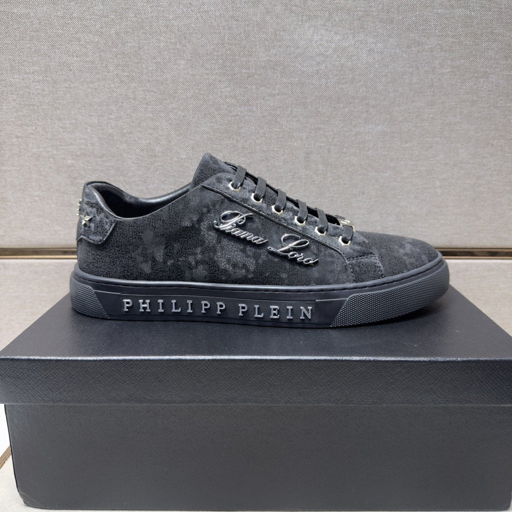 Philipp Plein Men's Script Detail Low-Top Sneakers