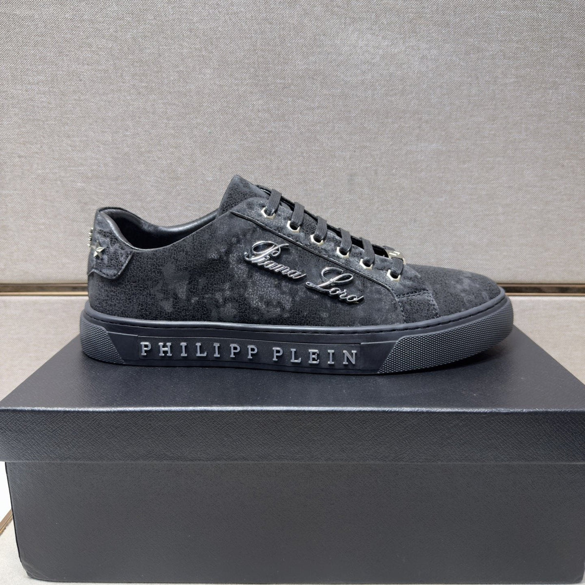 Philipp Plein Men's Script Detail Low-Top Sneakers