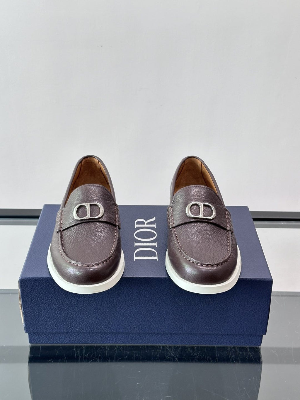 Dior Men's Textured Slip-On Loafers