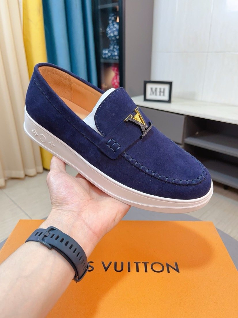 Louis Vuitton Men's Moc-Toe Slip-On Loafers