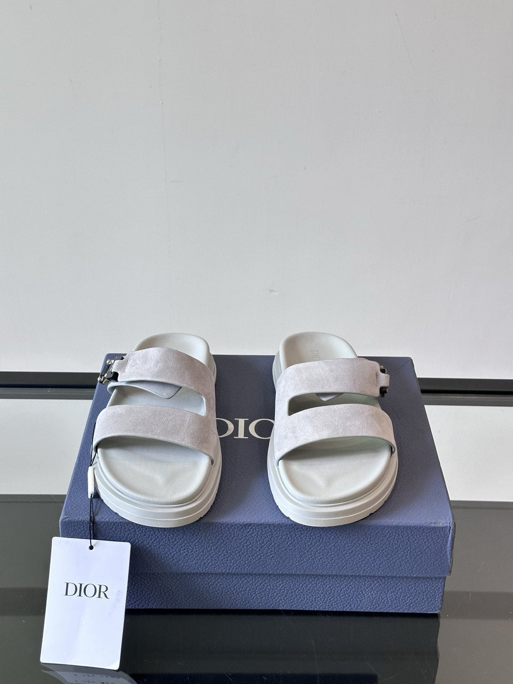 Dior Men's Two-Strap Slide Sandals