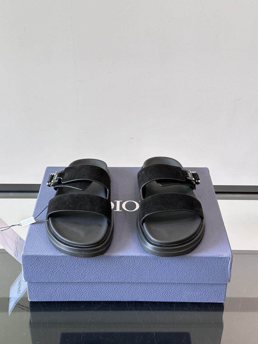 Dior Men's Two-Strap Slide Sandals