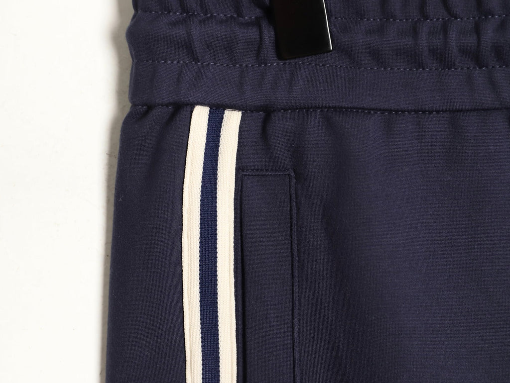 Gucci Double-Stripe Logo Drawstring Trousers - Navy