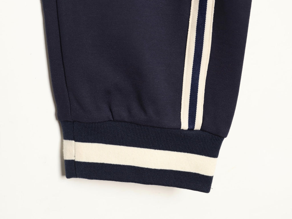 Gucci Double-Stripe Logo Drawstring Trousers - Navy